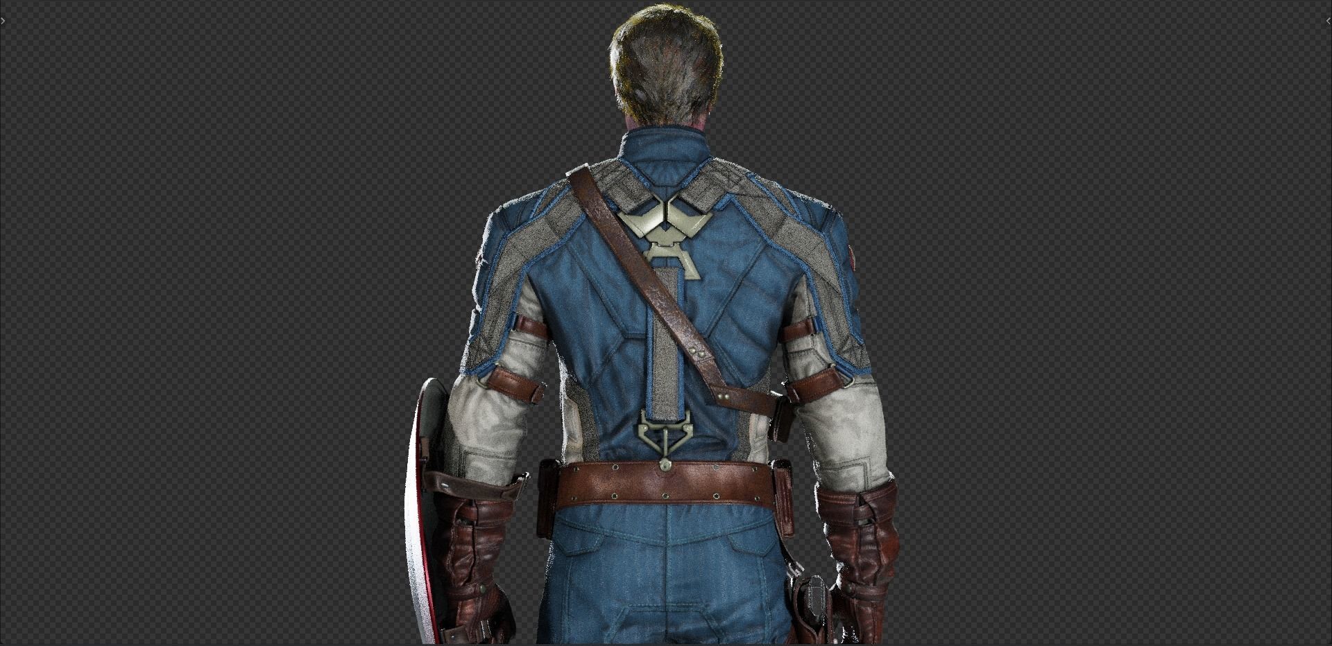 Captain America Steve Rogers from First Avenger 3D model_9