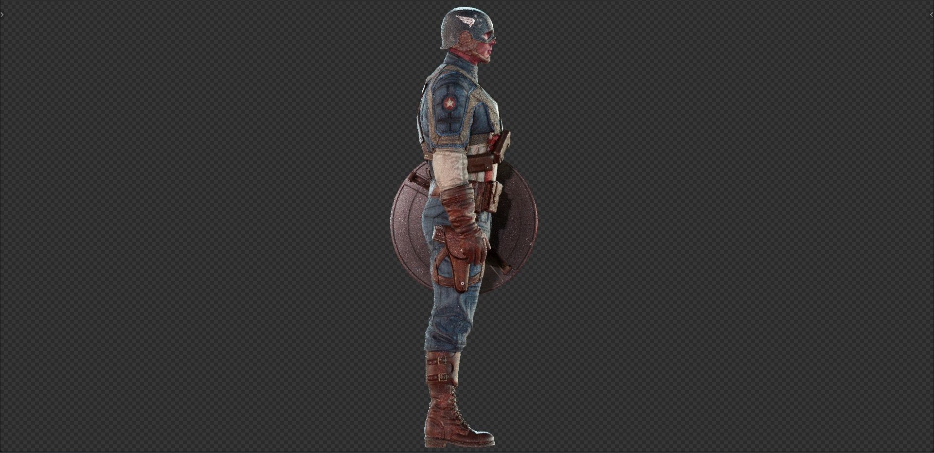 Captain America Steve Rogers from First Avenger 3D model_13