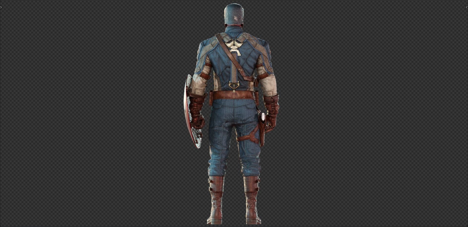 Captain America Steve Rogers from First Avenger 3D model_12