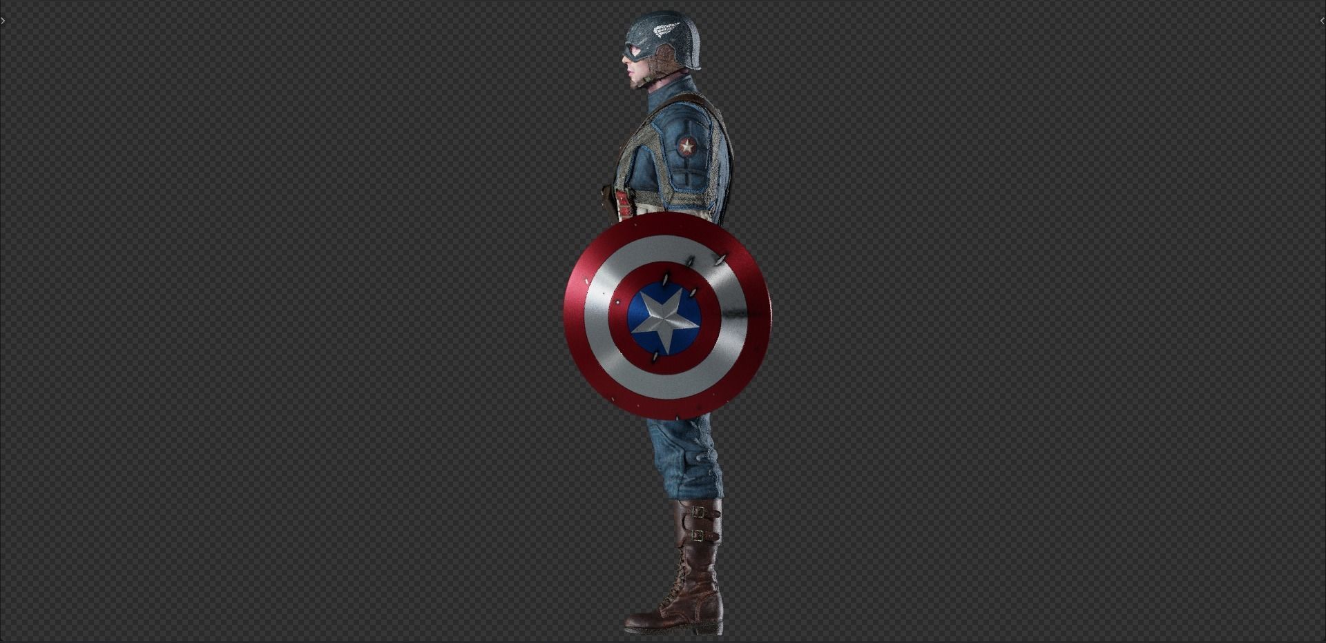 Captain America Steve Rogers from First Avenger 3D model_15