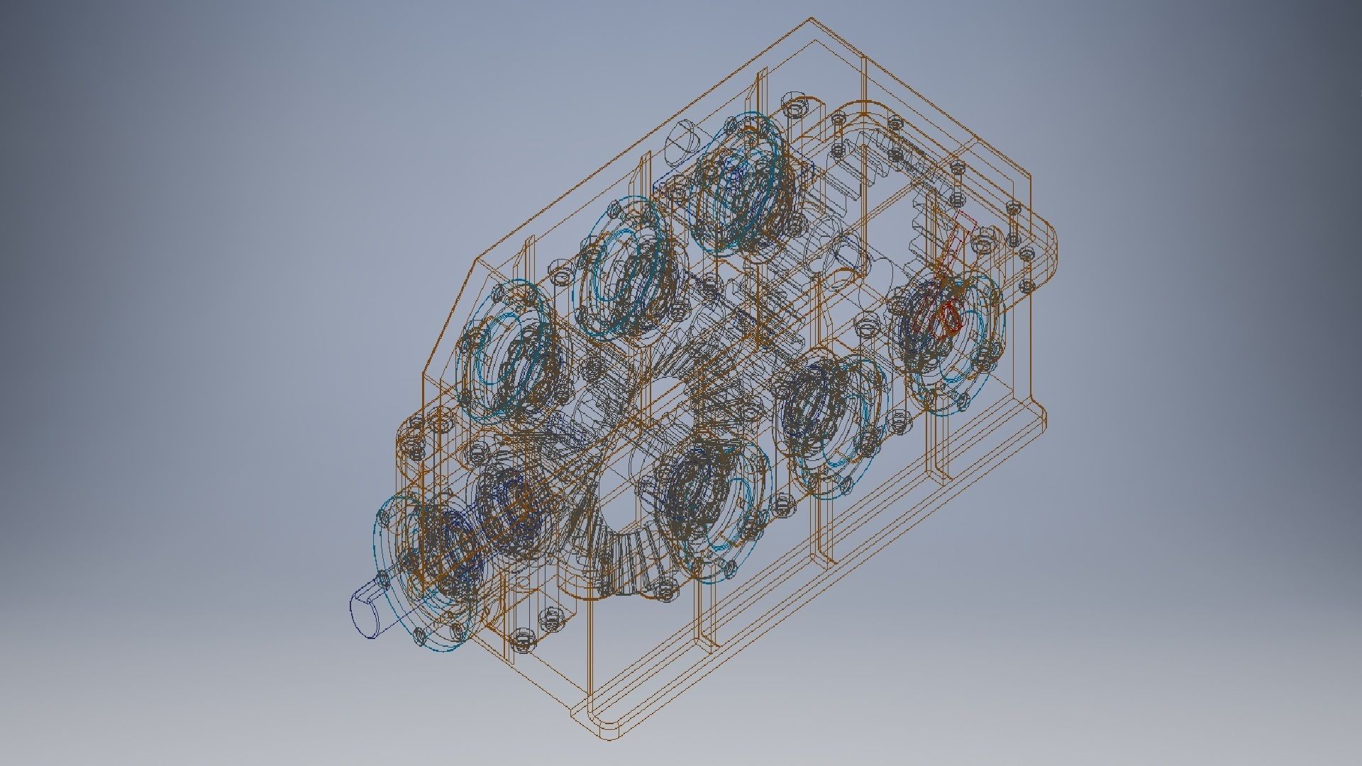 Speed Reducer Gearbox 3D model_14