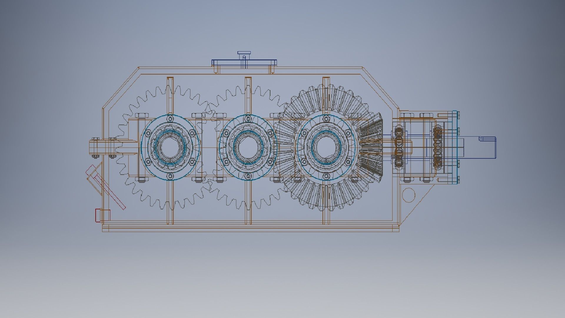 Speed Reducer Gearbox 3D model_11