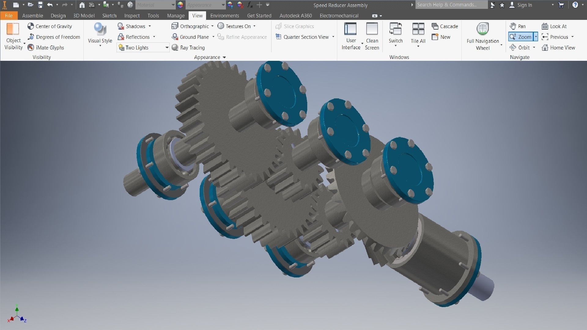 Speed Reducer Gearbox 3D model_17