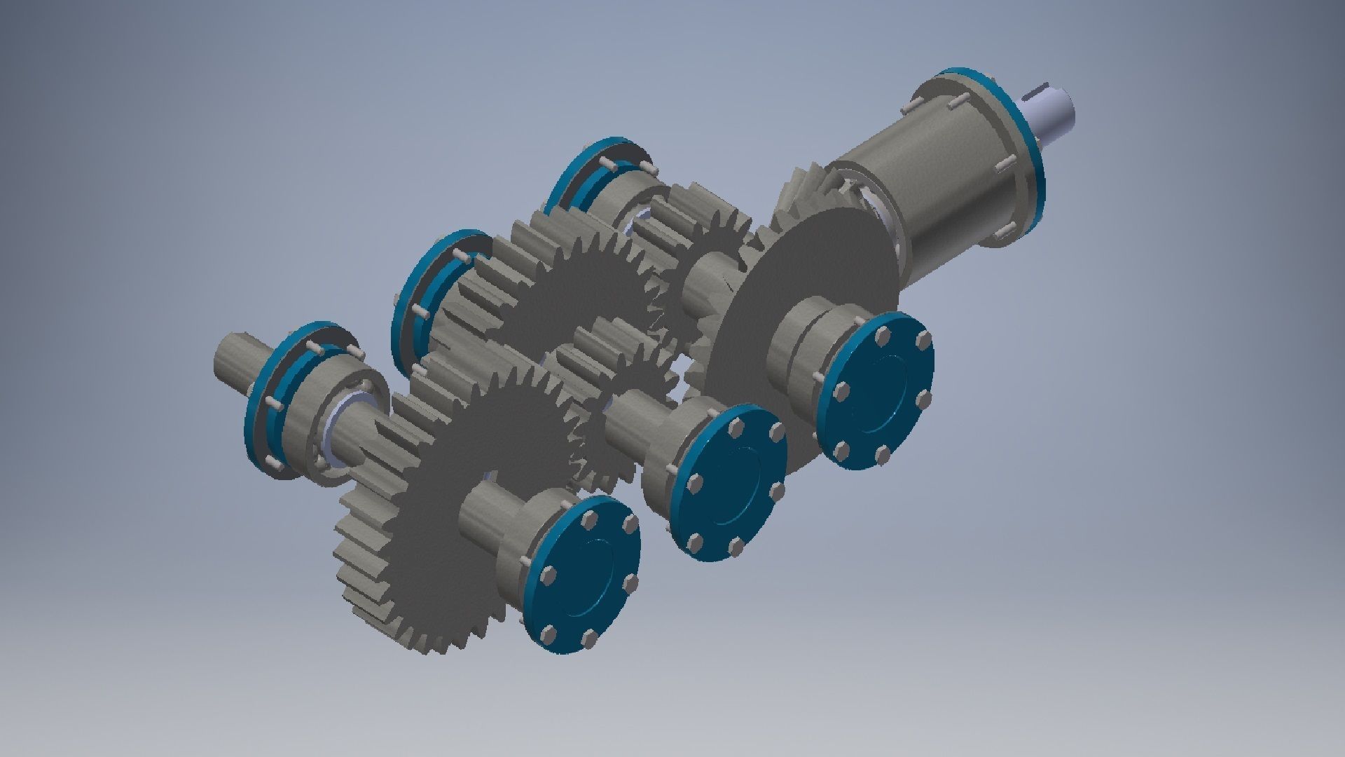 Speed Reducer Gearbox 3D model_16