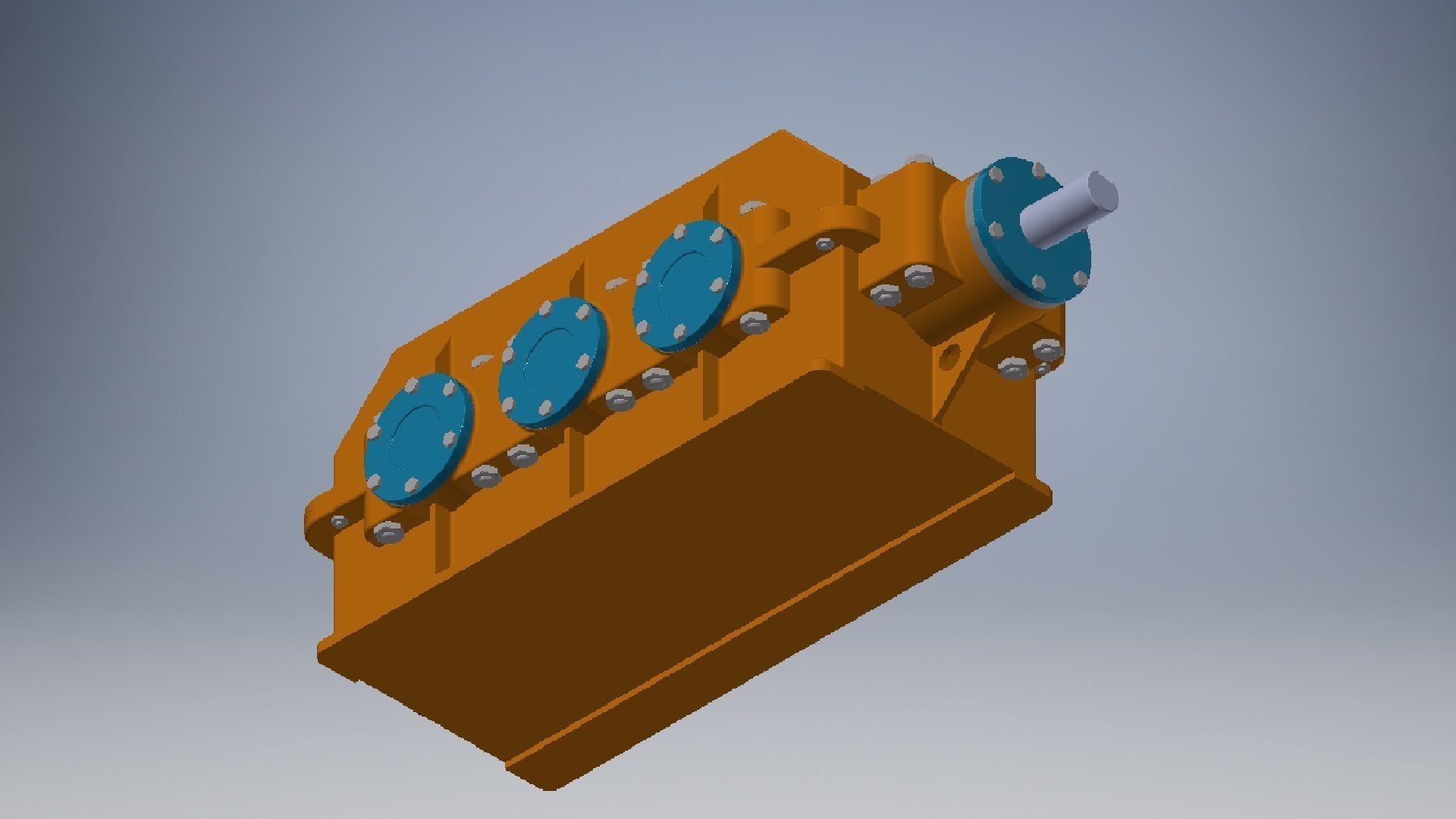 Speed Reducer Gearbox 3D model_5