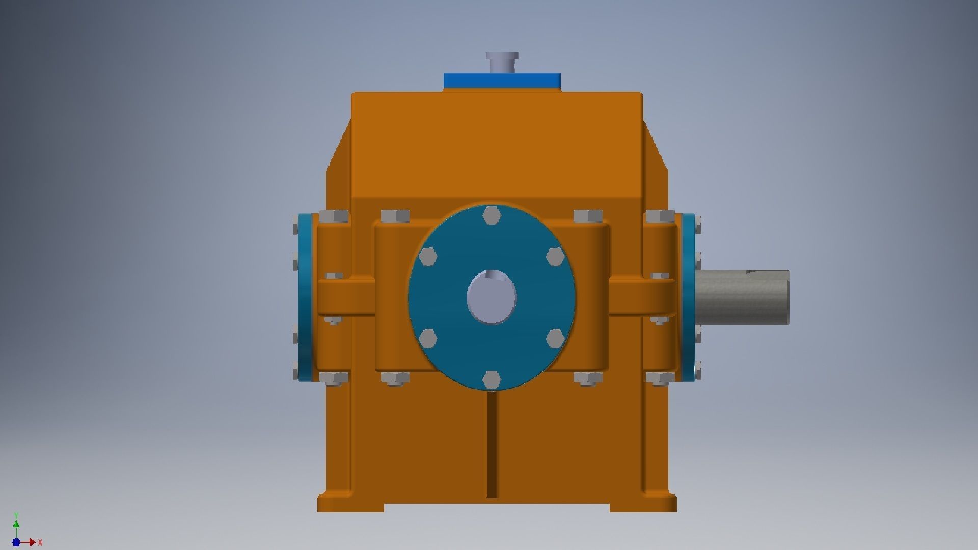 Speed Reducer Gearbox 3D model_6