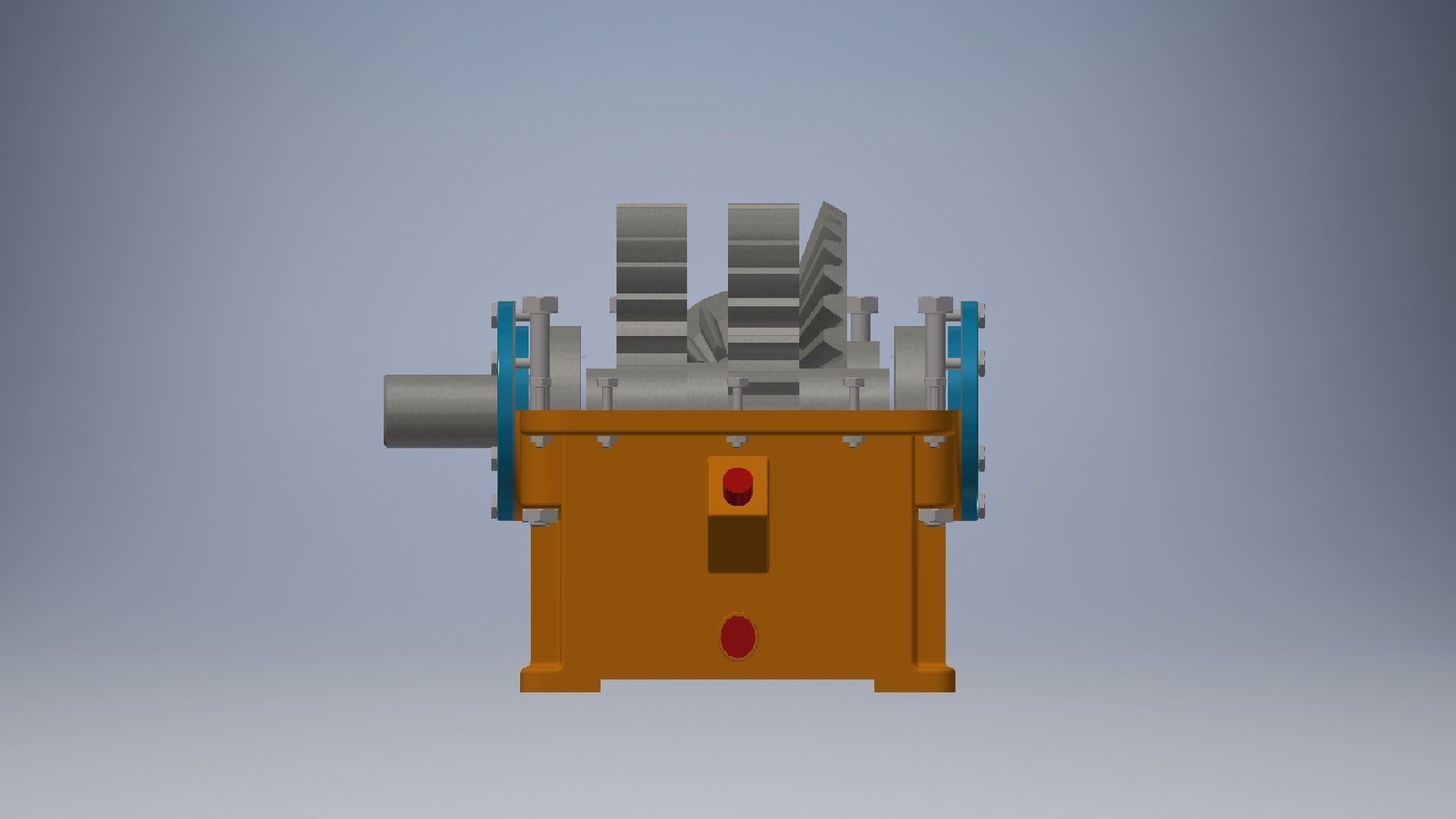 Speed Reducer Gearbox 3D model_10