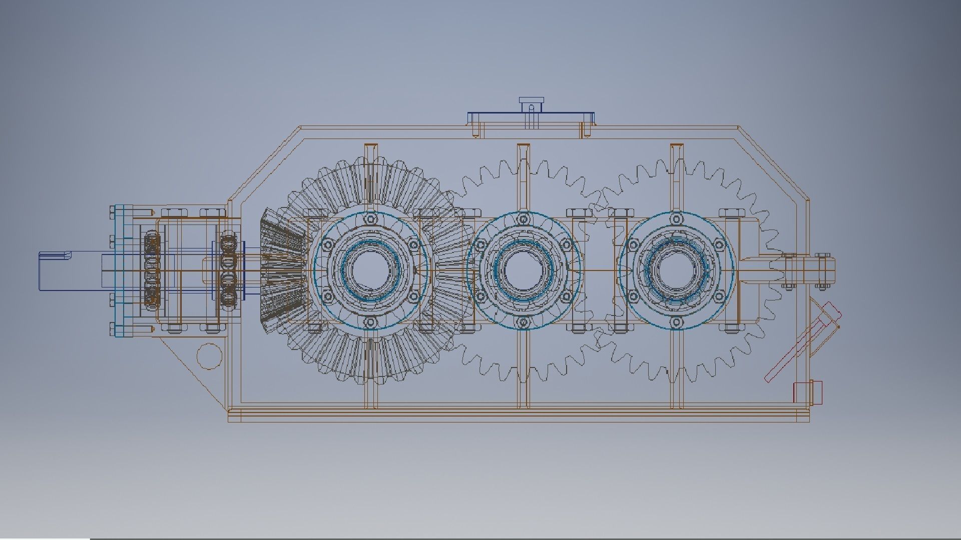 Speed Reducer Gearbox 3D model_13