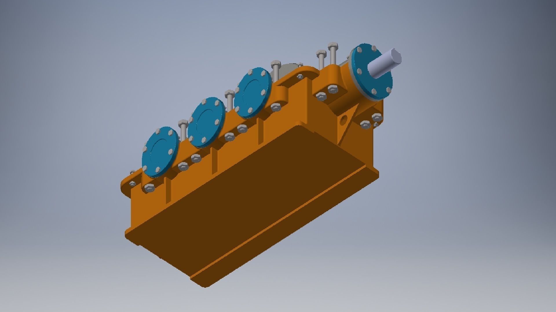 Speed Reducer Gearbox 3D model_9