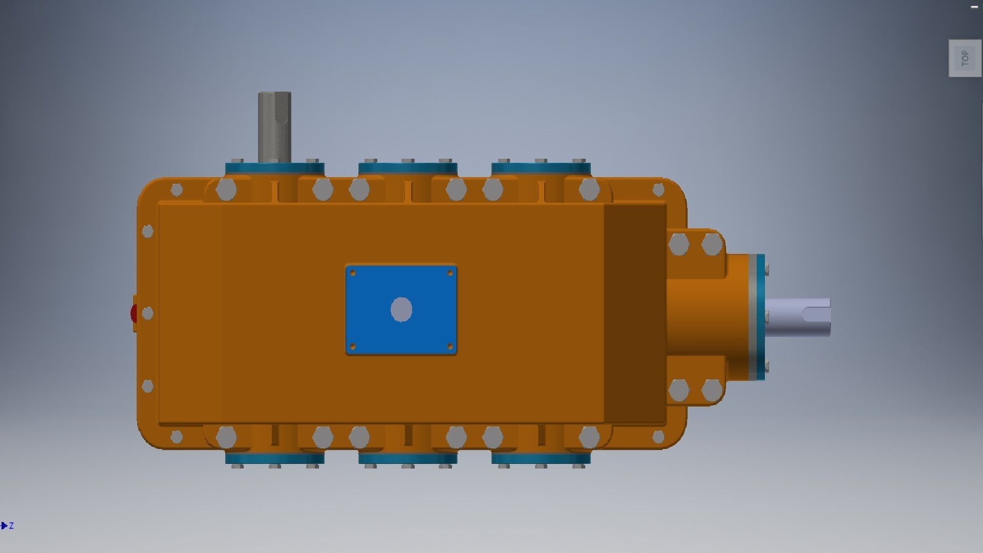 Speed Reducer Gearbox 3D model_7