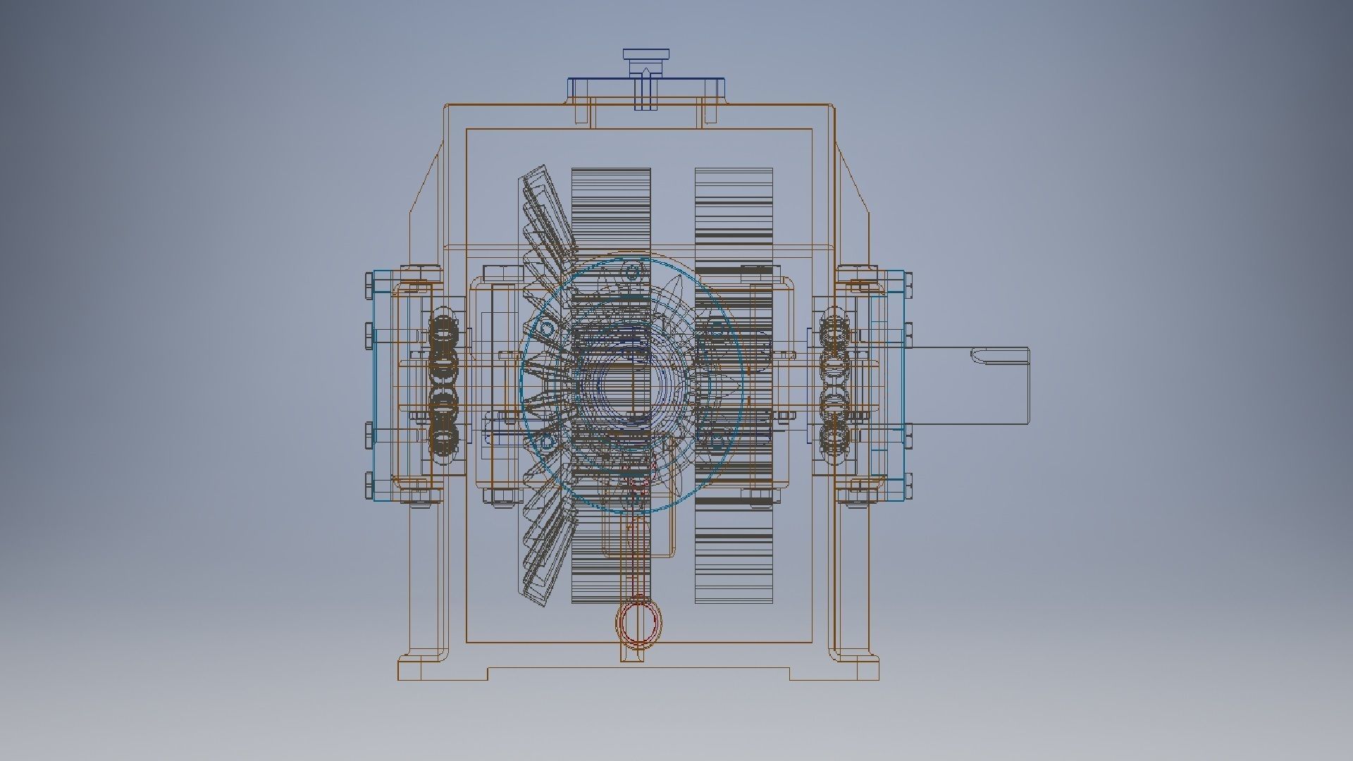 Speed Reducer Gearbox 3D model_12