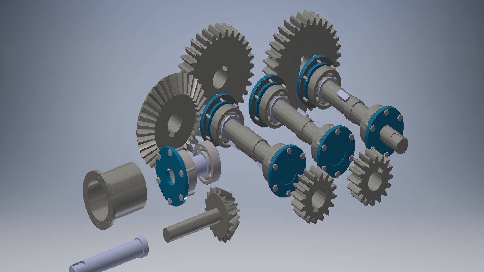 Speed Reducer Gearbox 3D model_19