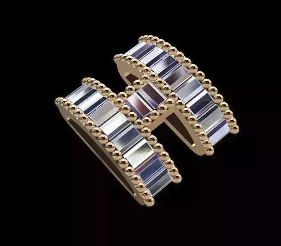 Letter H Pendant 3D print model