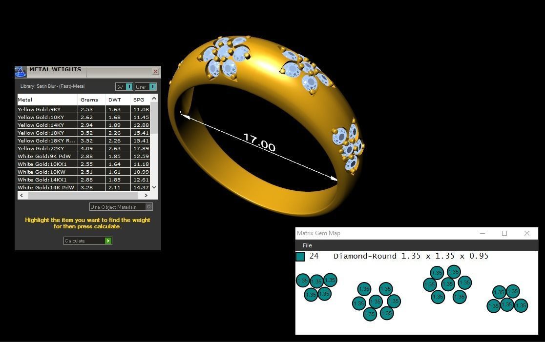 COUPLE RINGS 3D print model_6