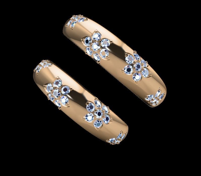 COUPLE RINGS 3D print model_2