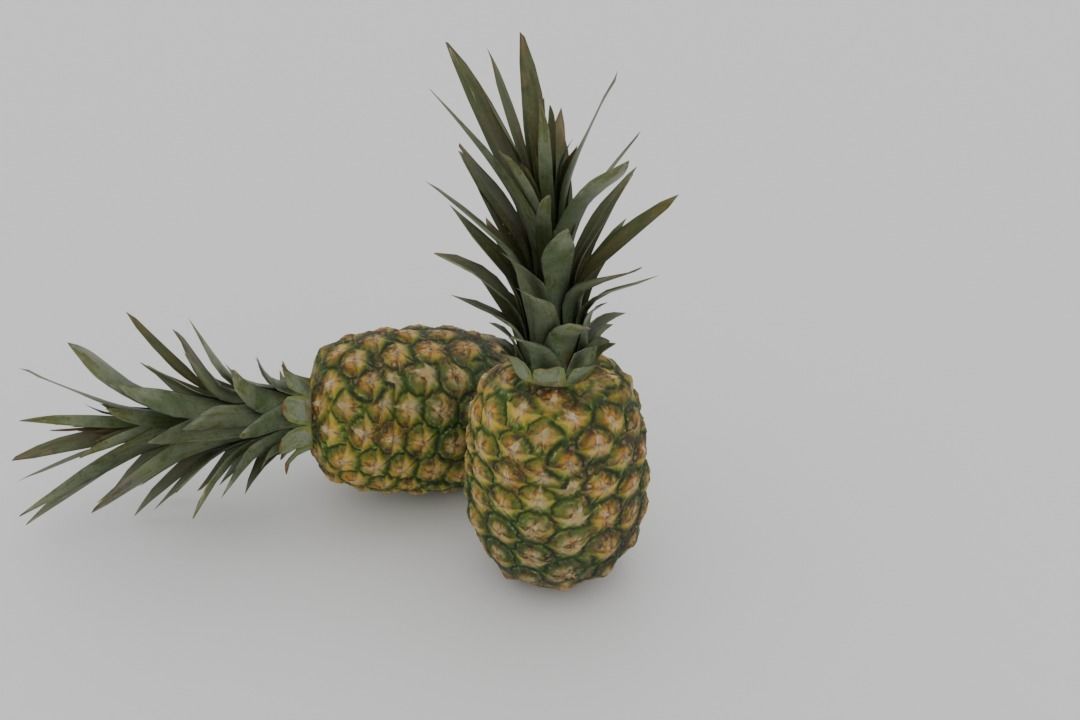 Pineapple 3D model_2