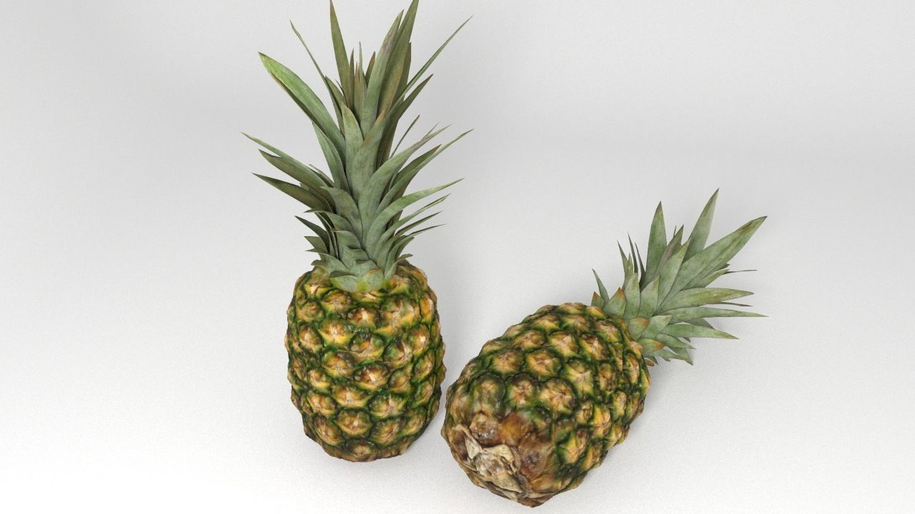 Pineapple 3D model_3