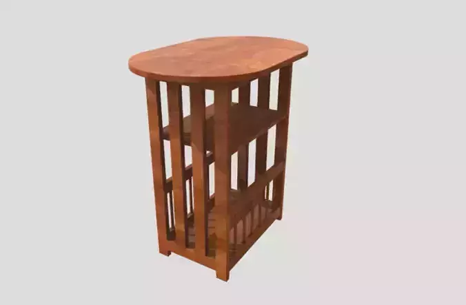 Table 3D Models download - model modren classic wooden table