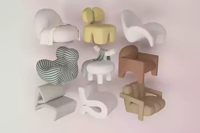 Single person sofa 3D model
