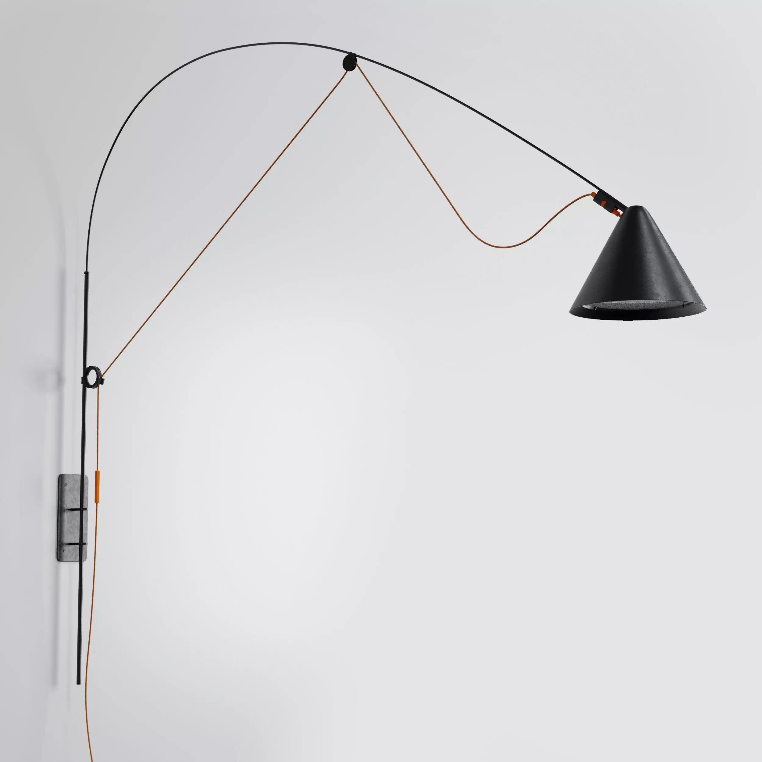 AYNO wall light Low-poly 3D model_0