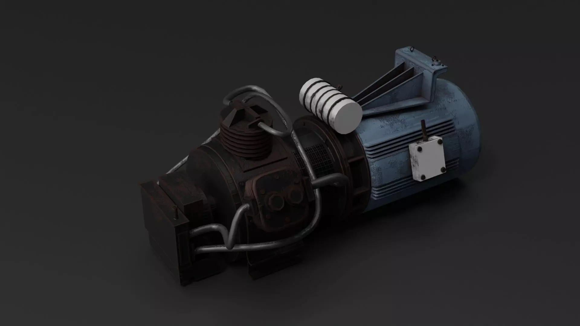 High-Quality 3D Model of Water Pump Motor 3D model