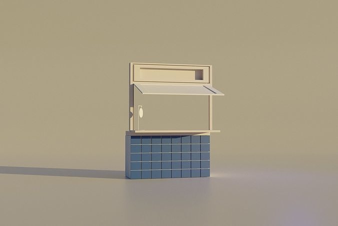 Coffeeshop Streetfood 3D model