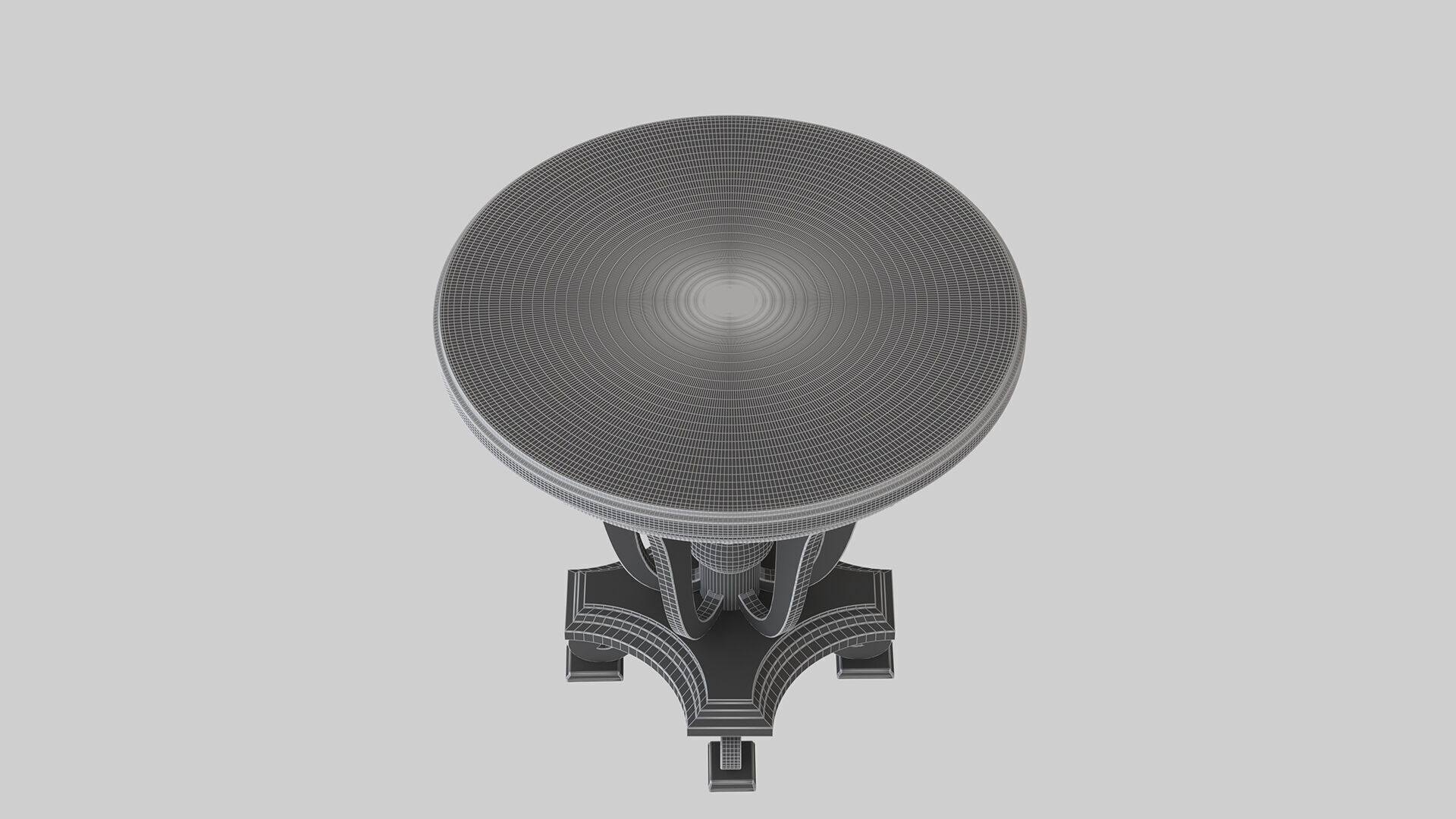 Classic 3D Table 3D model_2