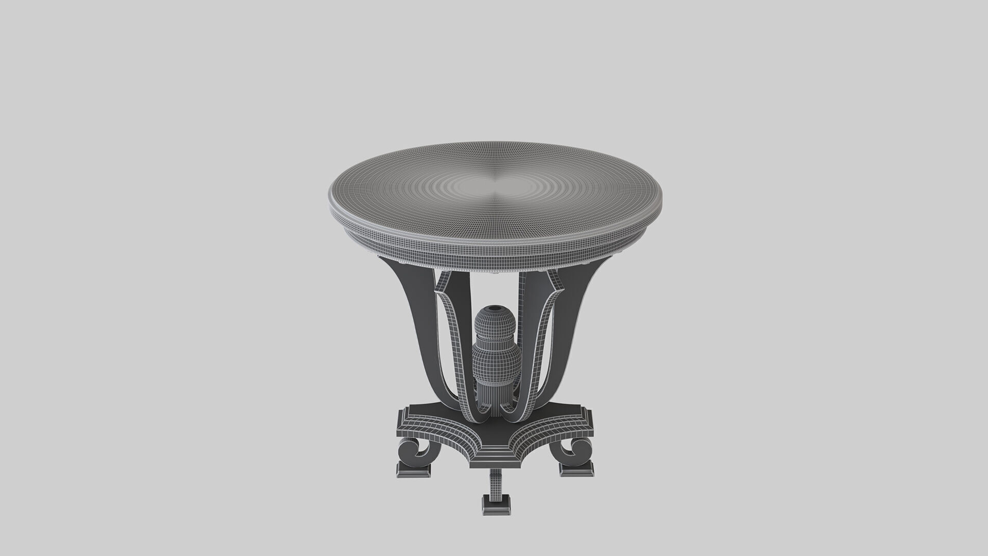 Classic 3D Table 3D model_1