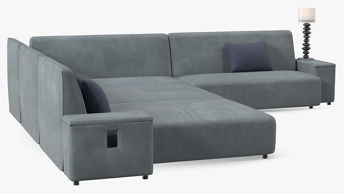 Corner Sofa 3D model 6