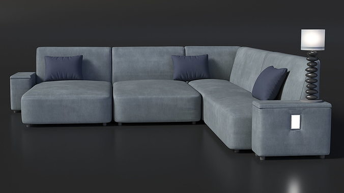 Corner Sofa 3D model 3