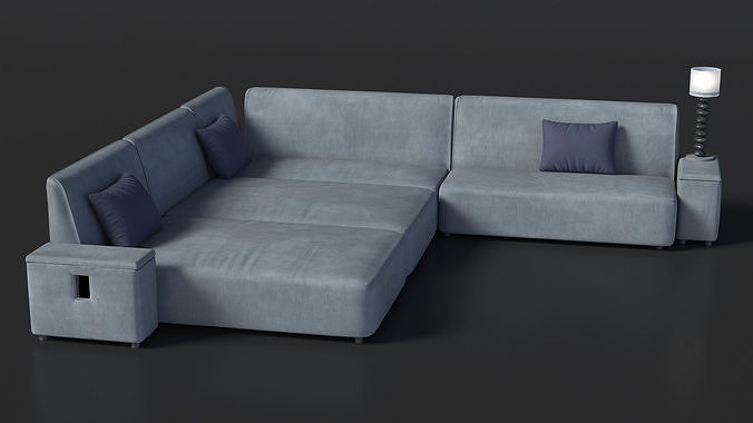 Corner Sofa 3D model 4