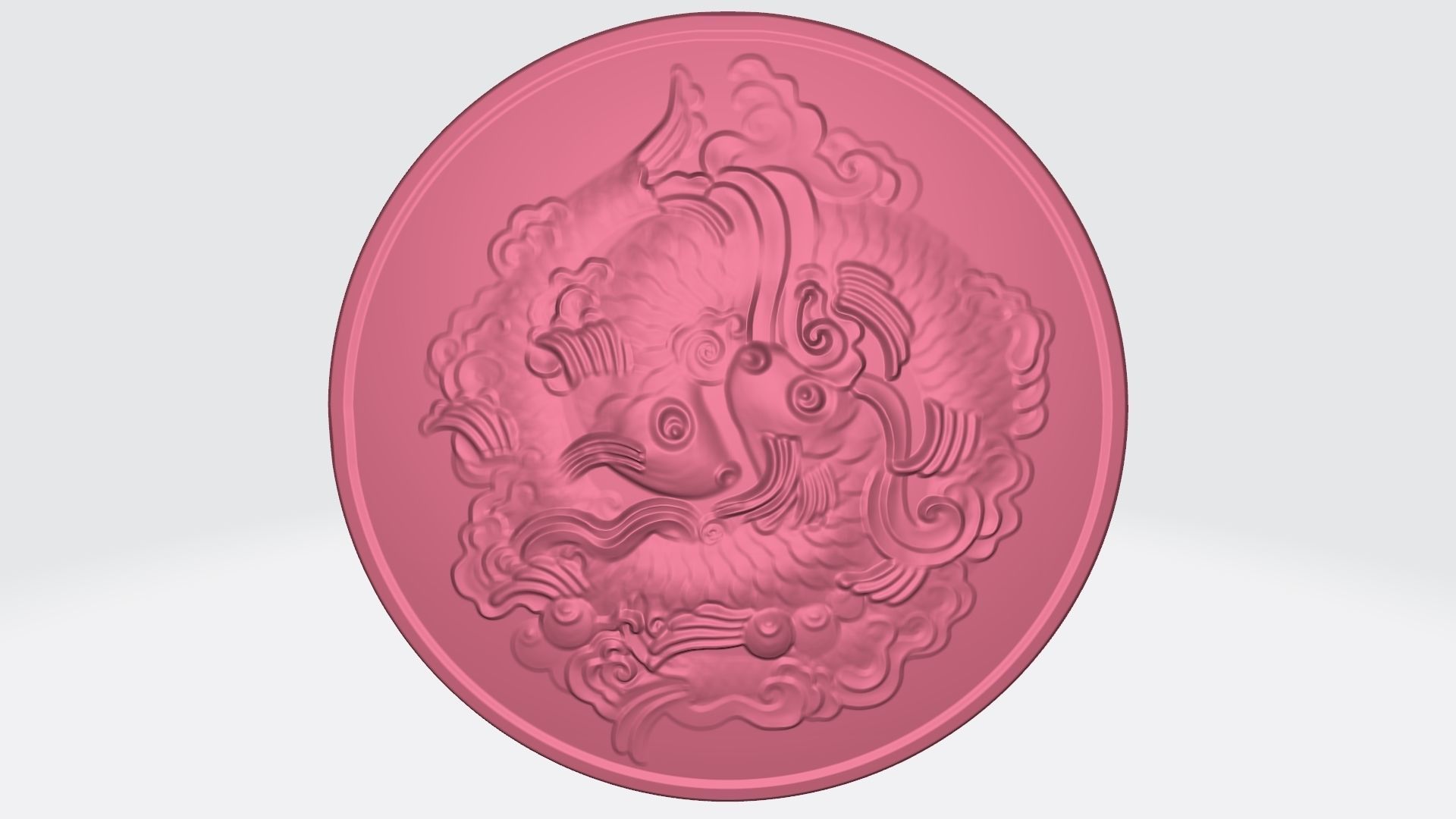 FISH RELIEF 3D model_4