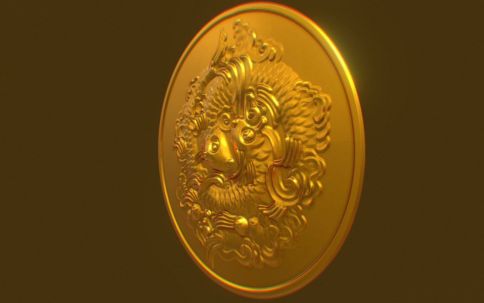 FISH RELIEF 3D model_1