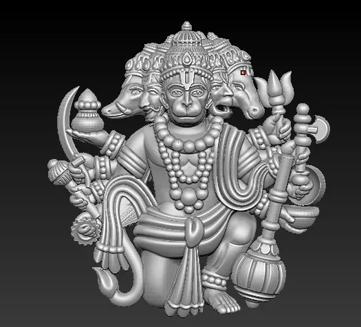 HUNUMAN PENDENT  3D print model_0