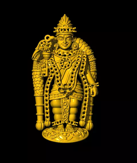 MURUGAN BABA PENDENT 3D print model_0