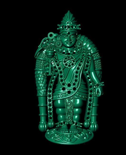 MURUGAN BABA PENDENT 3D print model_1