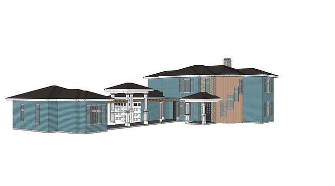 Prairie House 05 -Archimple LLC 3D model