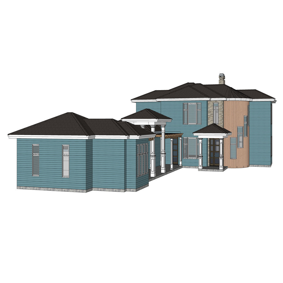 Prairie House 05 -Archimple LLC 3D model_3