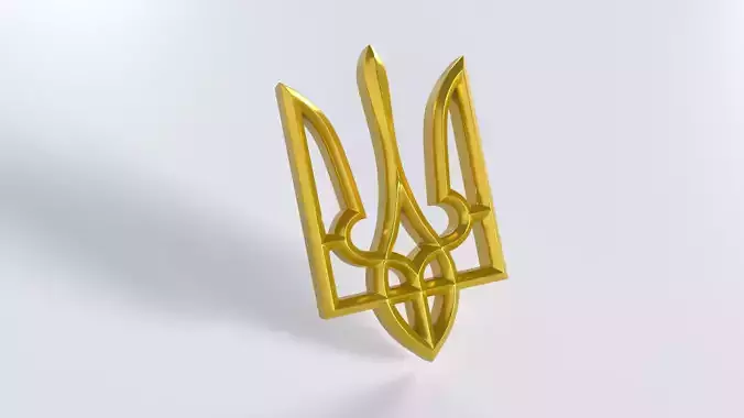 Ukrainian coat of arms UA trident