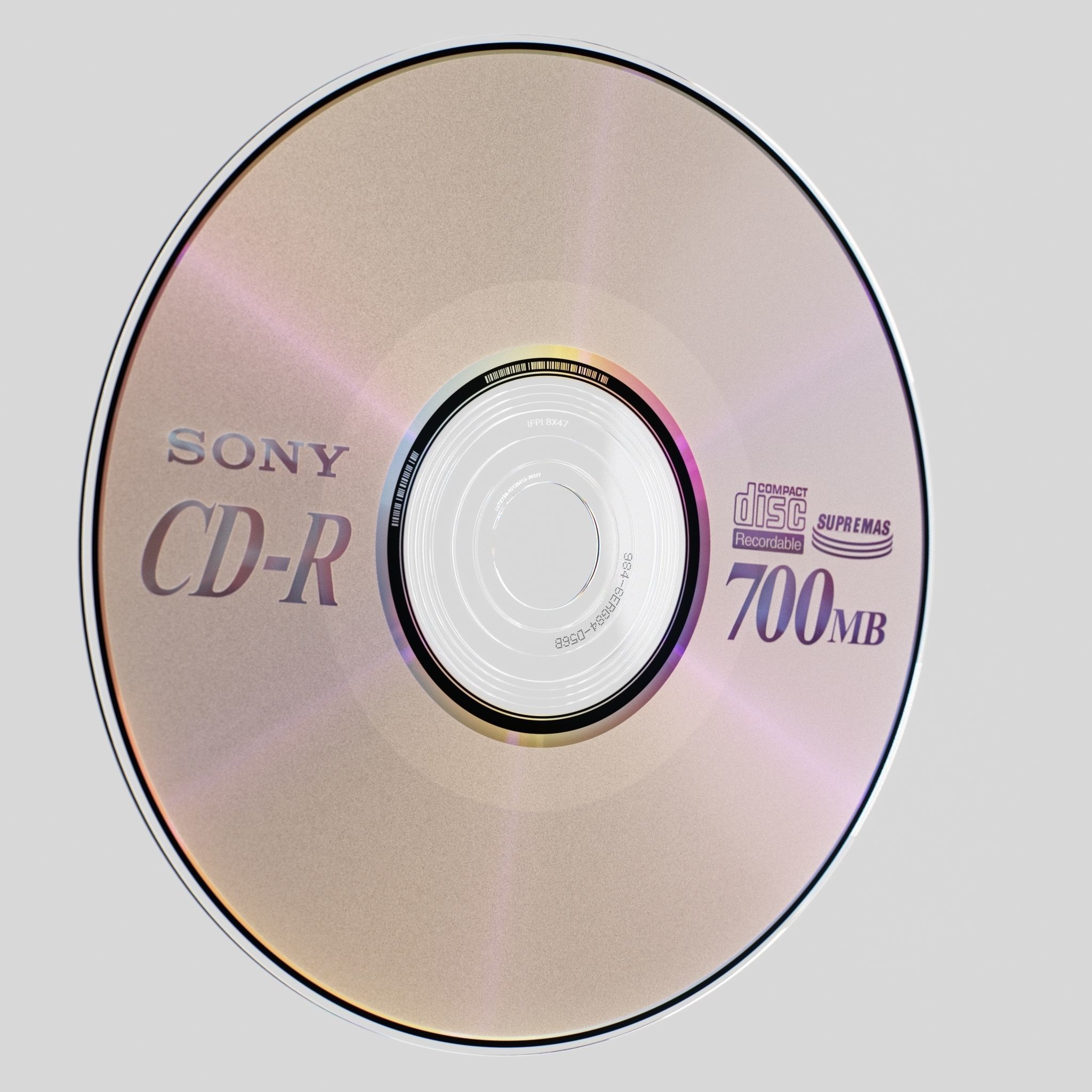 CD Disk - Hyper Realistic C4D Octane 3D model_4