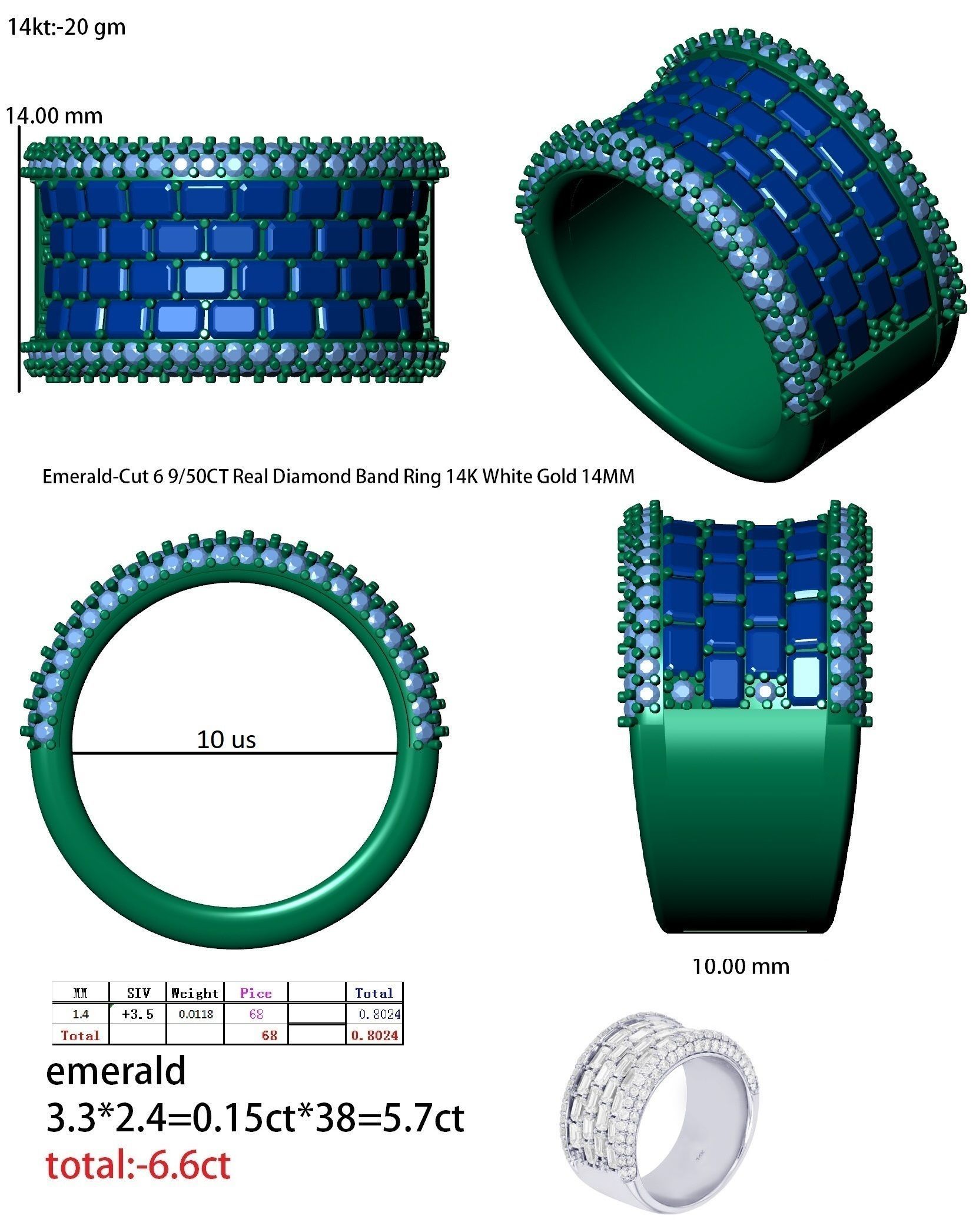 EMARELD BAND 3D print model_16