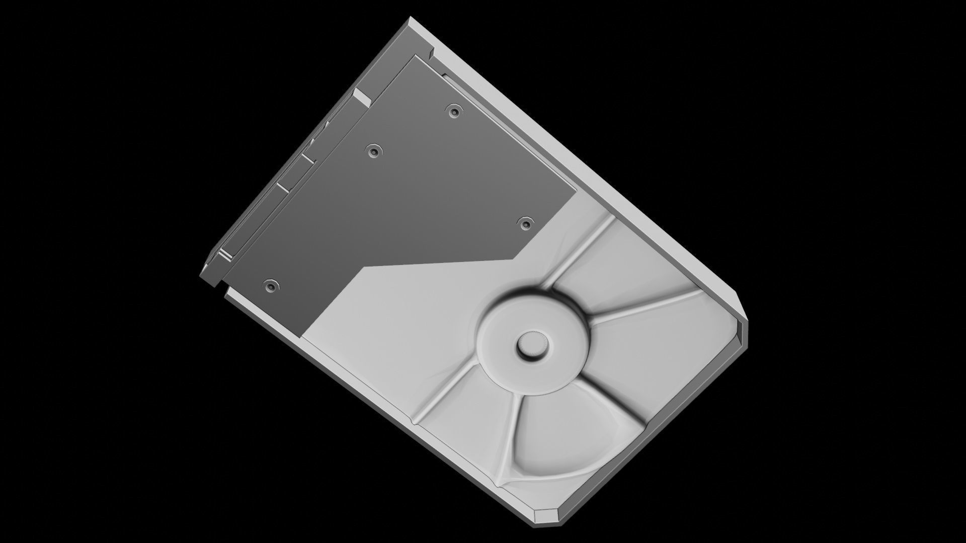 Hard Disk Drive WD Low-poly 3D model_12