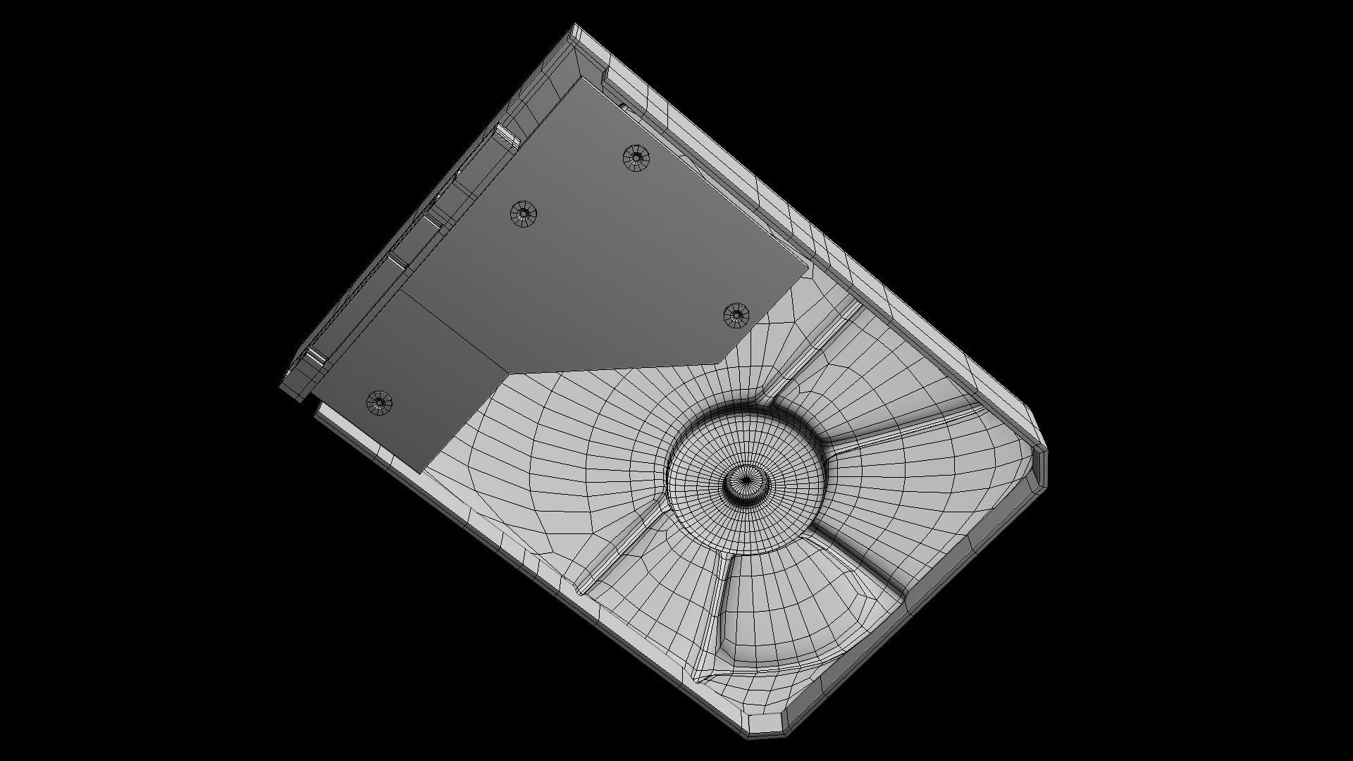 Hard Disk Drive WD Low-poly 3D model_18
