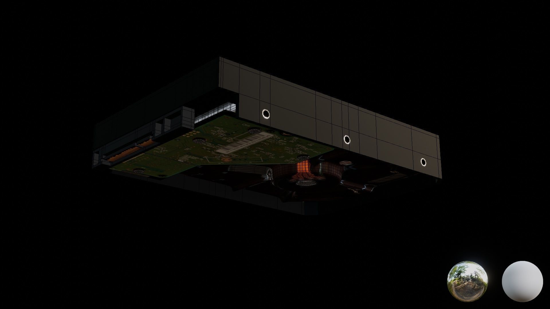 Hard Disk Drive WD Low-poly 3D model_22