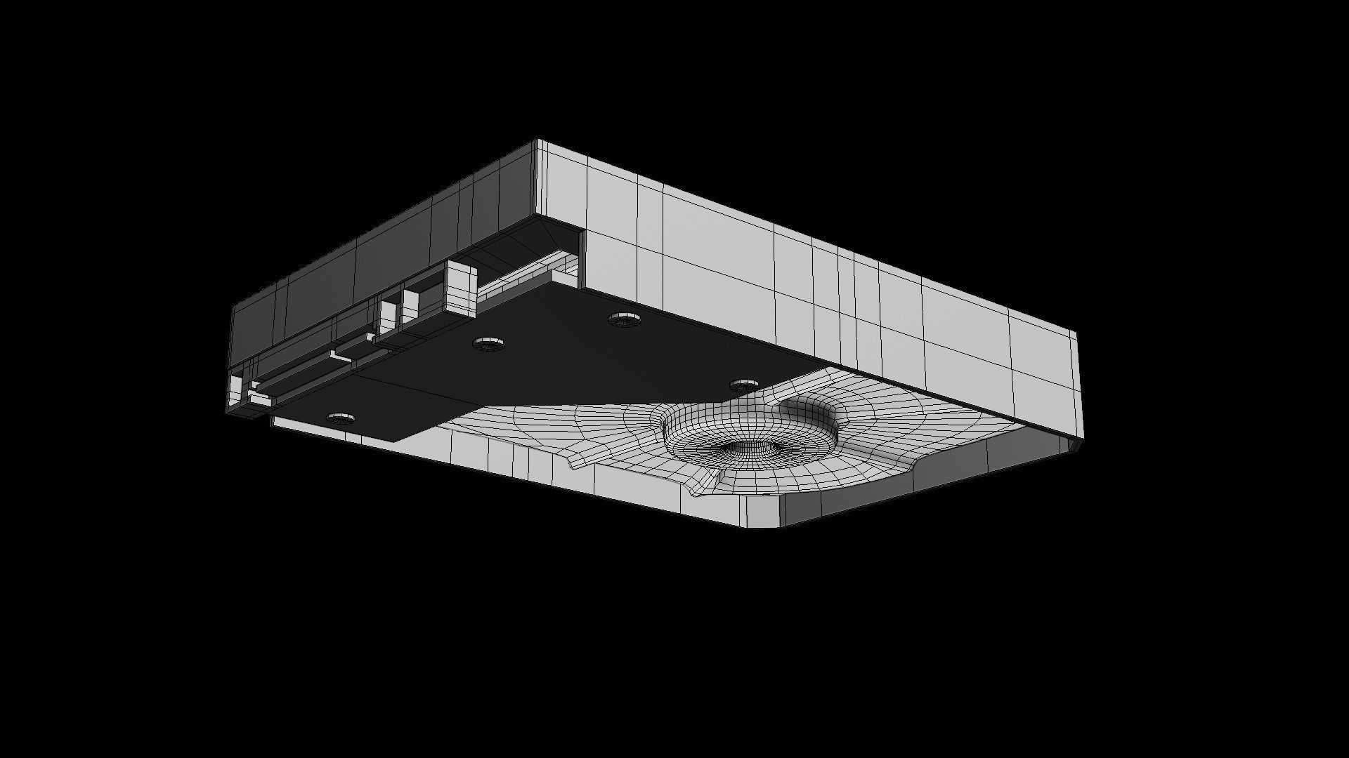 Hard Disk Drive WD Low-poly 3D model_16