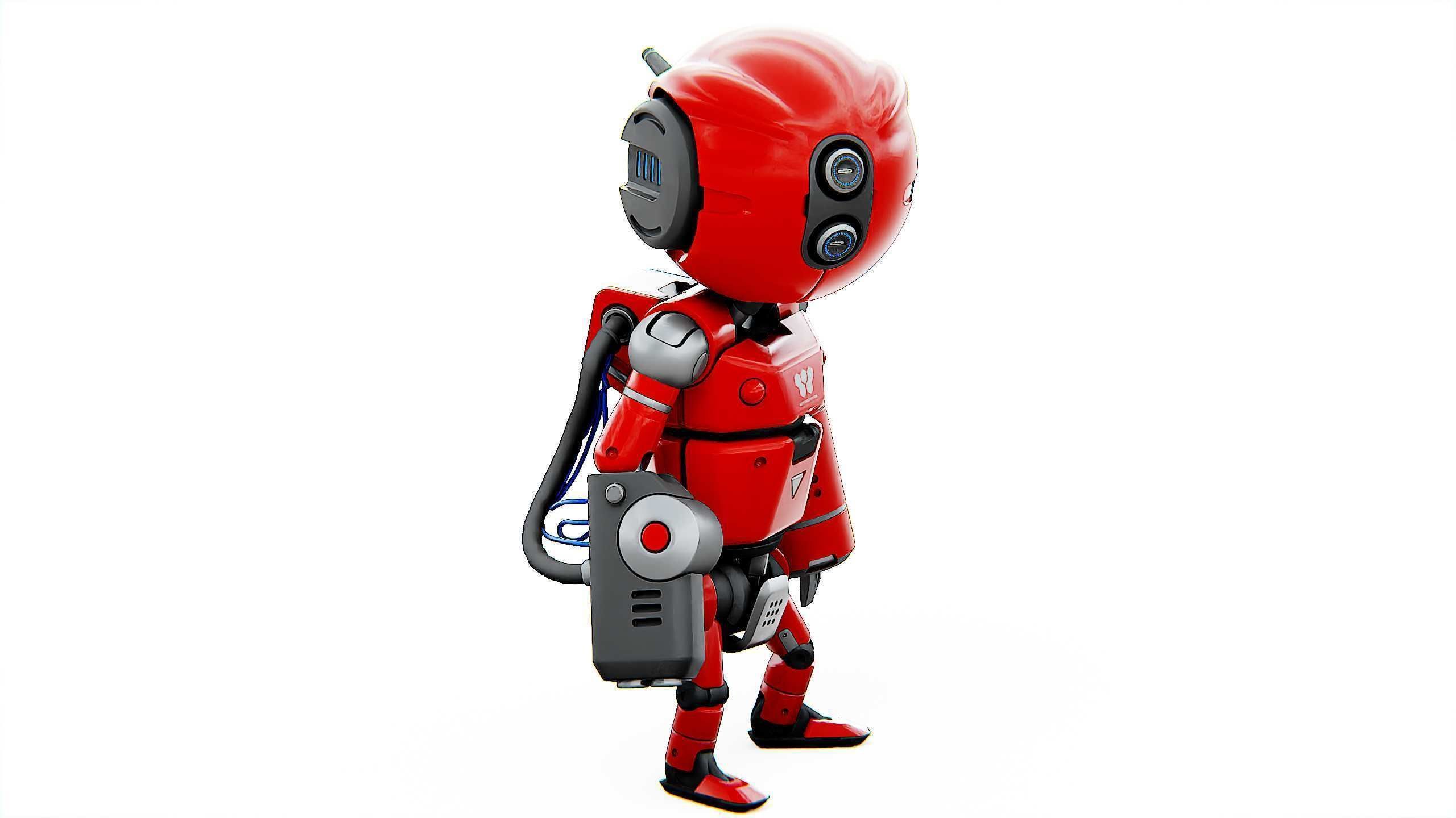 INDUSTRIAL BOT V-2 Rigged for Unreal Engine - Unity - MIXAMO 3D model_20