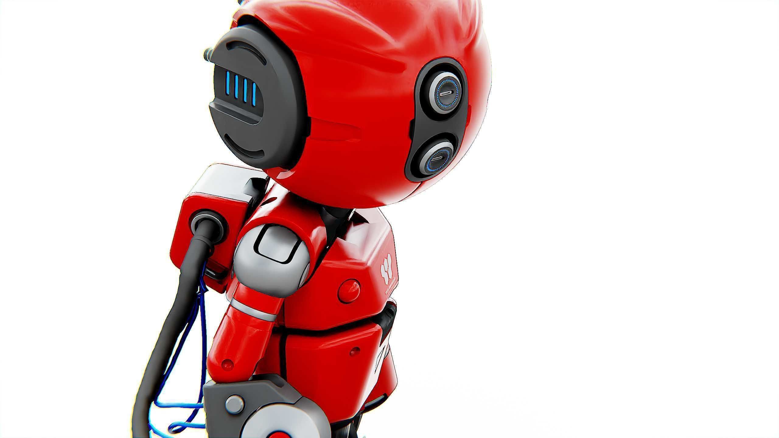 INDUSTRIAL BOT V-2 Rigged for Unreal Engine - Unity - MIXAMO 3D model_28