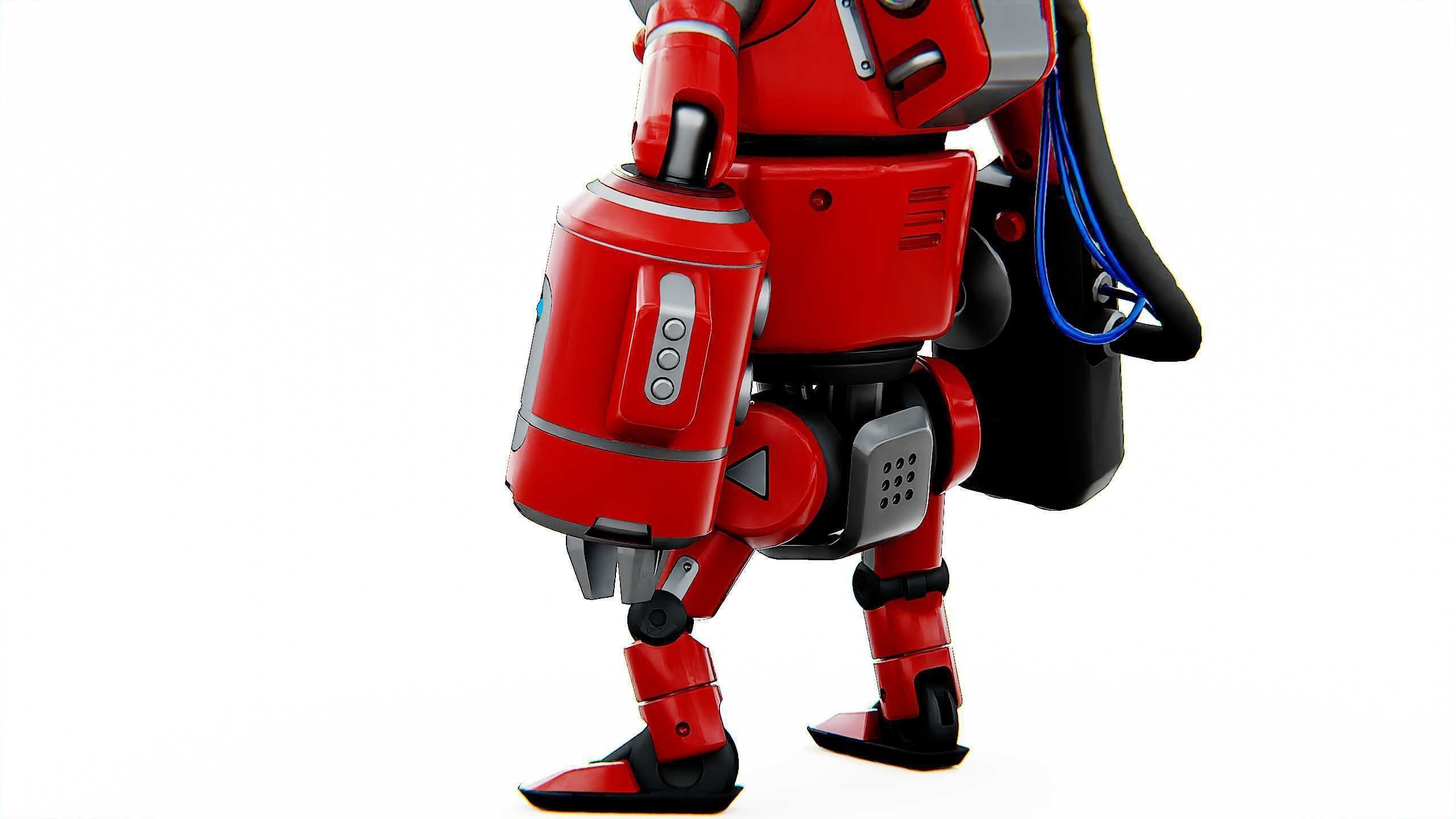 INDUSTRIAL BOT V-2 Rigged for Unreal Engine - Unity - MIXAMO 3D model_25