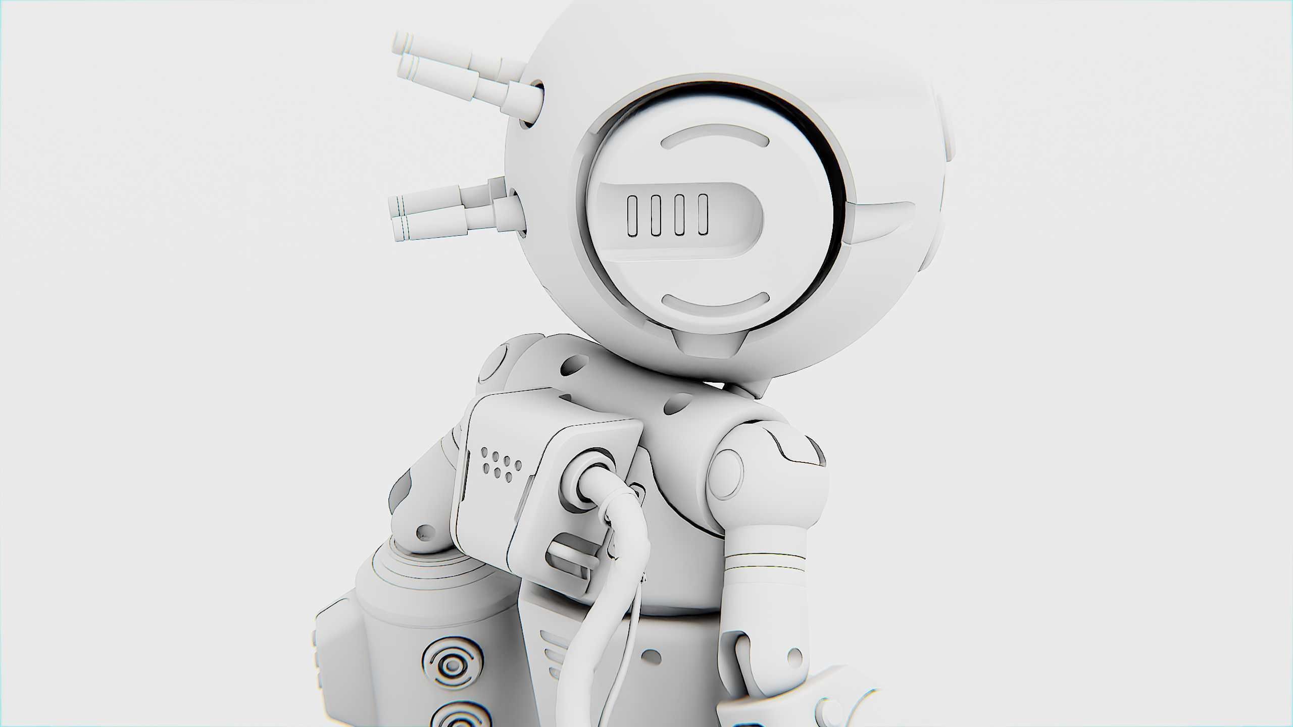 INDUSTRIAL BOT V-2 Rigged for Unreal Engine - Unity - MIXAMO 3D model_36