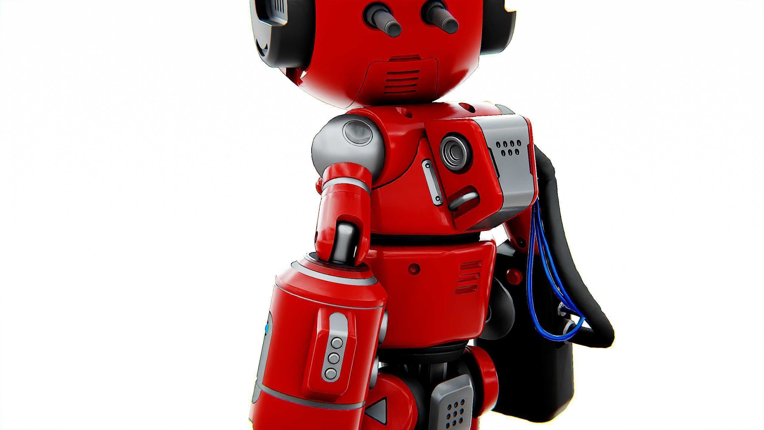 INDUSTRIAL BOT V-2 Rigged for Unreal Engine - Unity - MIXAMO 3D model_24